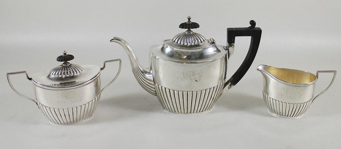 19TH CENTURY WHITING STERLING TEA SET (1 of 3)
