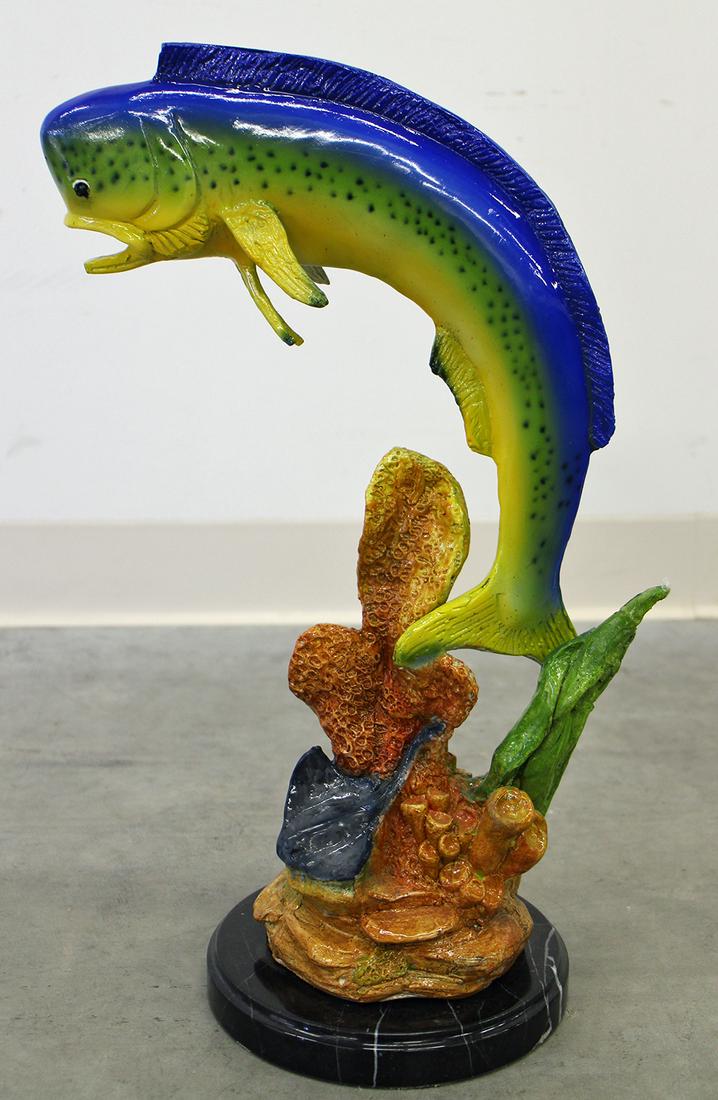 JAY WILLIAMS BRONZE DOLPHIN FISH SCULPTURE (1 of 3)