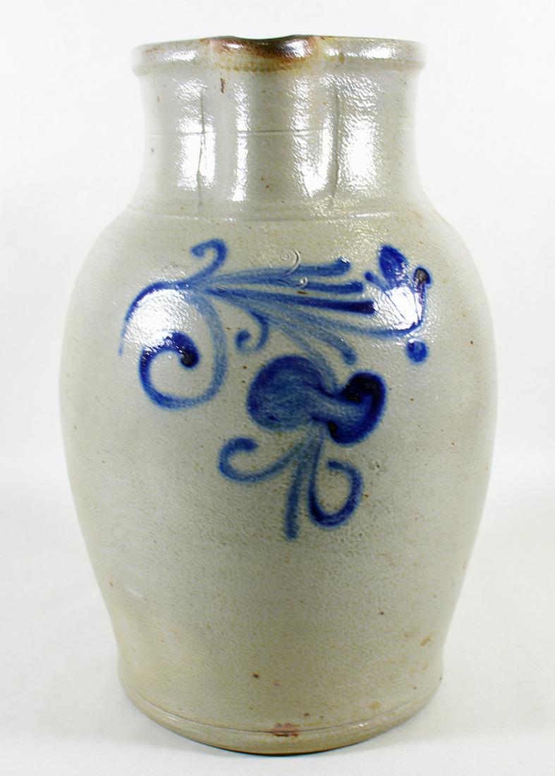 SALT GLAZE STONEWARE 2 GALLON PITCHER (1 of 2)