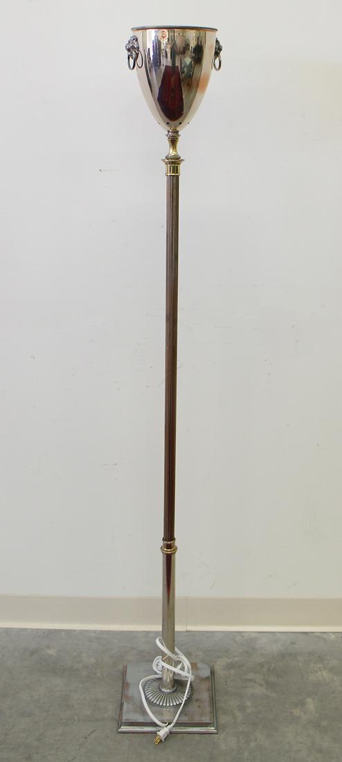 VINTAGE CHAMPAGNE BUCKET TORCHIERE FLOOR LAMP (1 of 2)