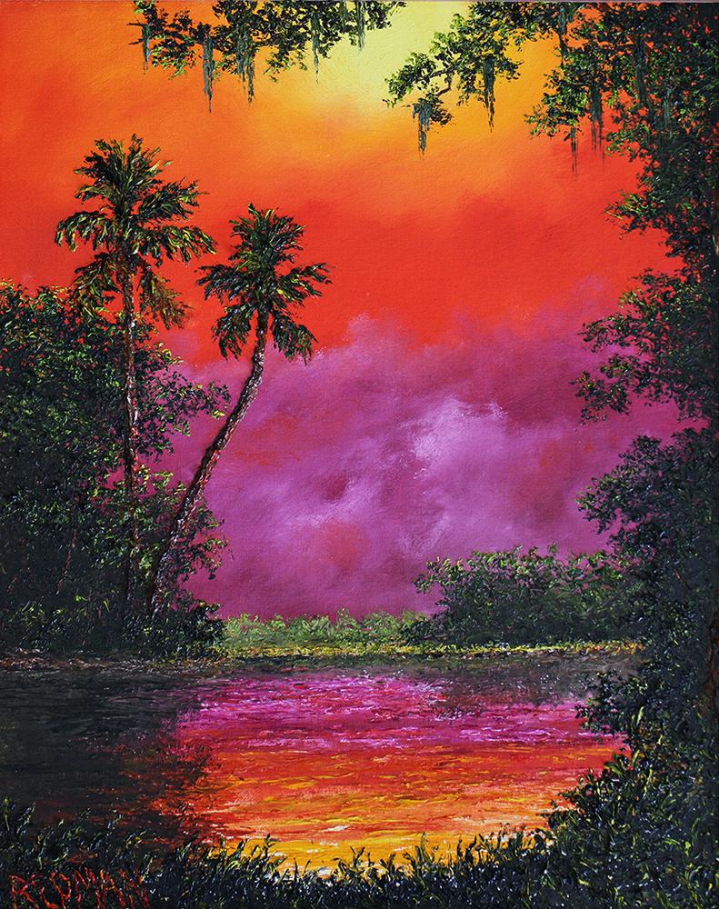 REDMAN SUNSET PAINTING (1 of 3)