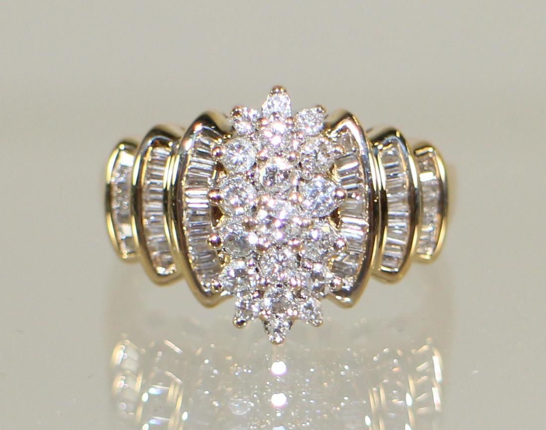 14KT 1.50 TCW DIAMOND RING (1 of 3)