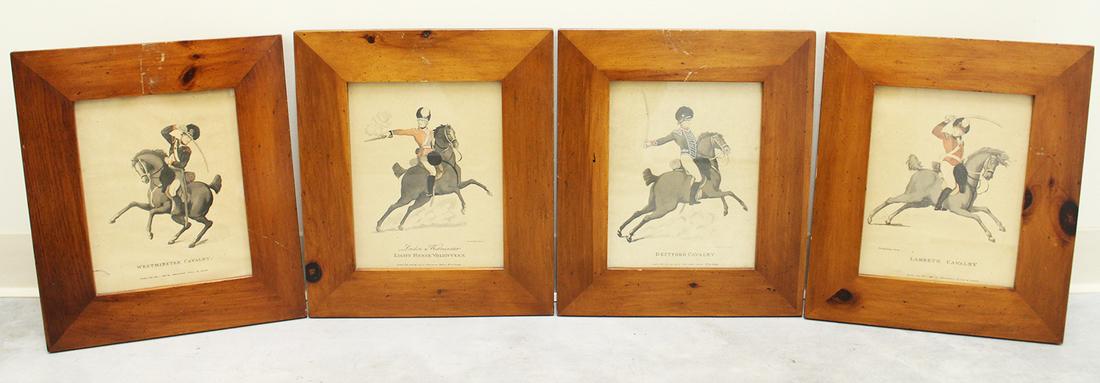 (4) ENGLISH CALVARY FRAMED PRINTS - ROWLANDSON (1 of 3)