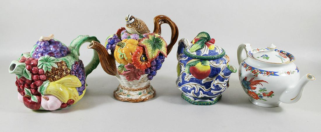 (4) FITZ & FLOYD & MORE TEAPOTS (1 of 3)