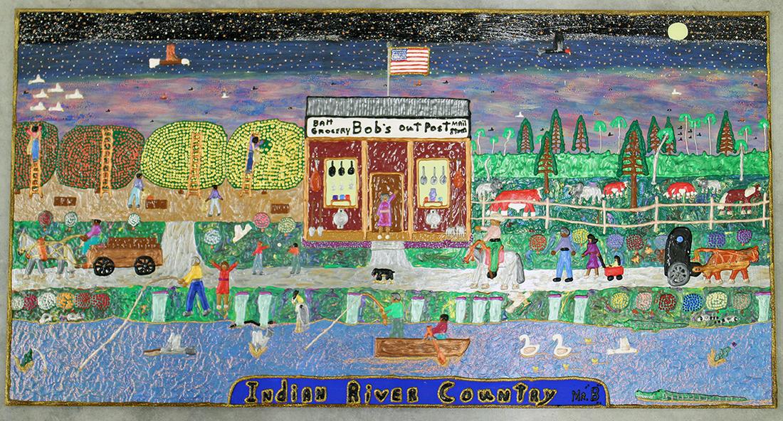 JACK BEVERLAND "MR. B " FOLK ART PAINTING (1 of 6)