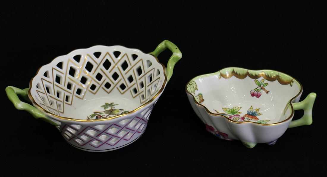 (2) HEREND PORCELAIN ITEMS (1 of 2)