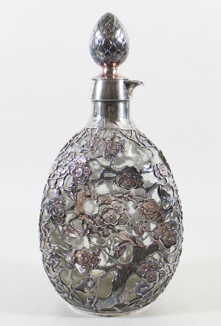 YUCHANG STERLING OVERLAY DECANTER (1 of 5)