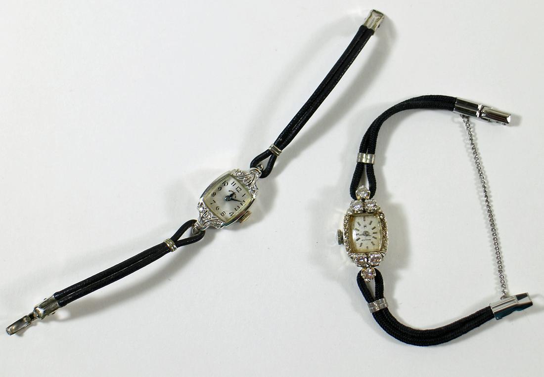 (2) VINTAGE 14K HAMILTON LADIES WATCHES (1 of 4)