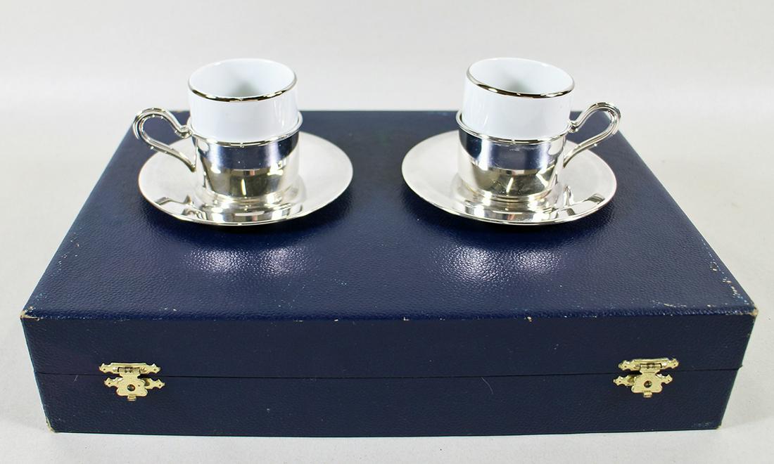 (2) GREGGIO ARGENTO 800 SILVER DEMITASSE CUPS (1 of 4)