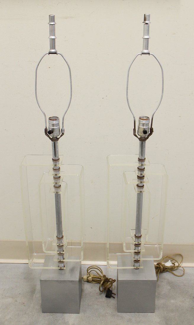 (2) PIERRE CARDIN STYLE MID CENTURY MODERN LAMPS (1 of 2)