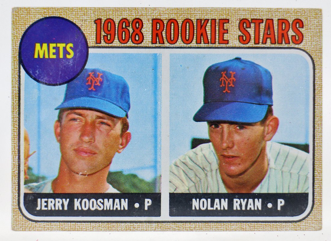 1968 NOLAN RYAN & JERRY KOOSMAN TOPPS ROOKIE CARD (1 of 2)