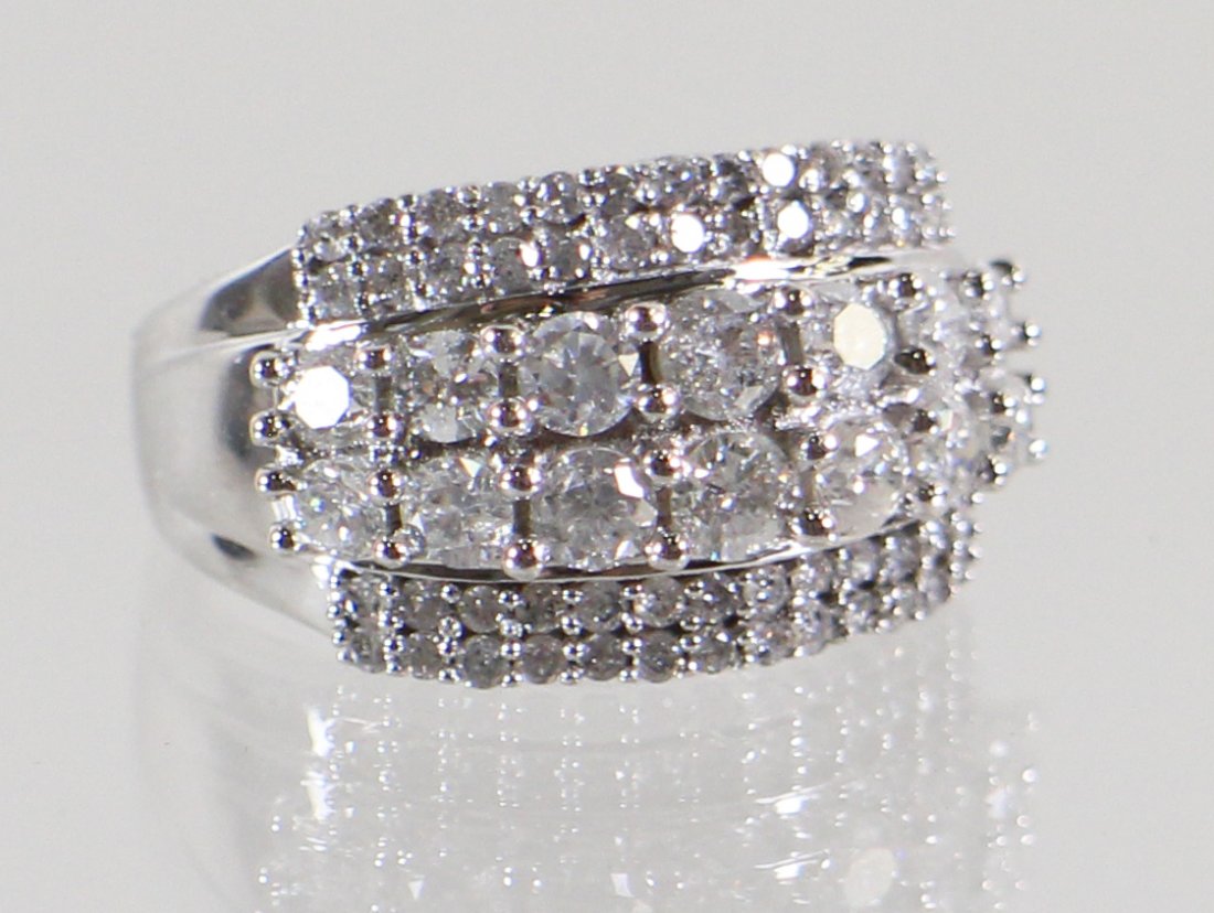 10KT WHITE GOLD 2.00 TCW HELZBERG DIAMOND RING (1 of 3)
