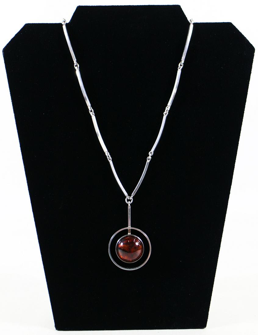 NIELS ERIK FROM DANISH STERLING AMBER NECKLACE (1 of 3)