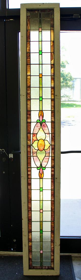 LONG STAINED GLASS PANEL (1 of 2)
