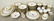 98 PIECES GOLDEN BASKET CHINA - ROYAL COPENHAGEN