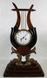 WOOD HARP DOLPHIN CLOCK