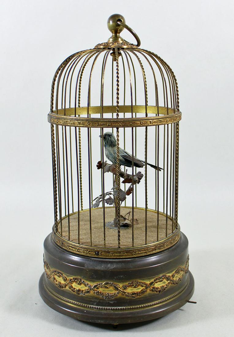 FRENCH AUTOMATON SINGING BIRDCAGE (1 of 3)