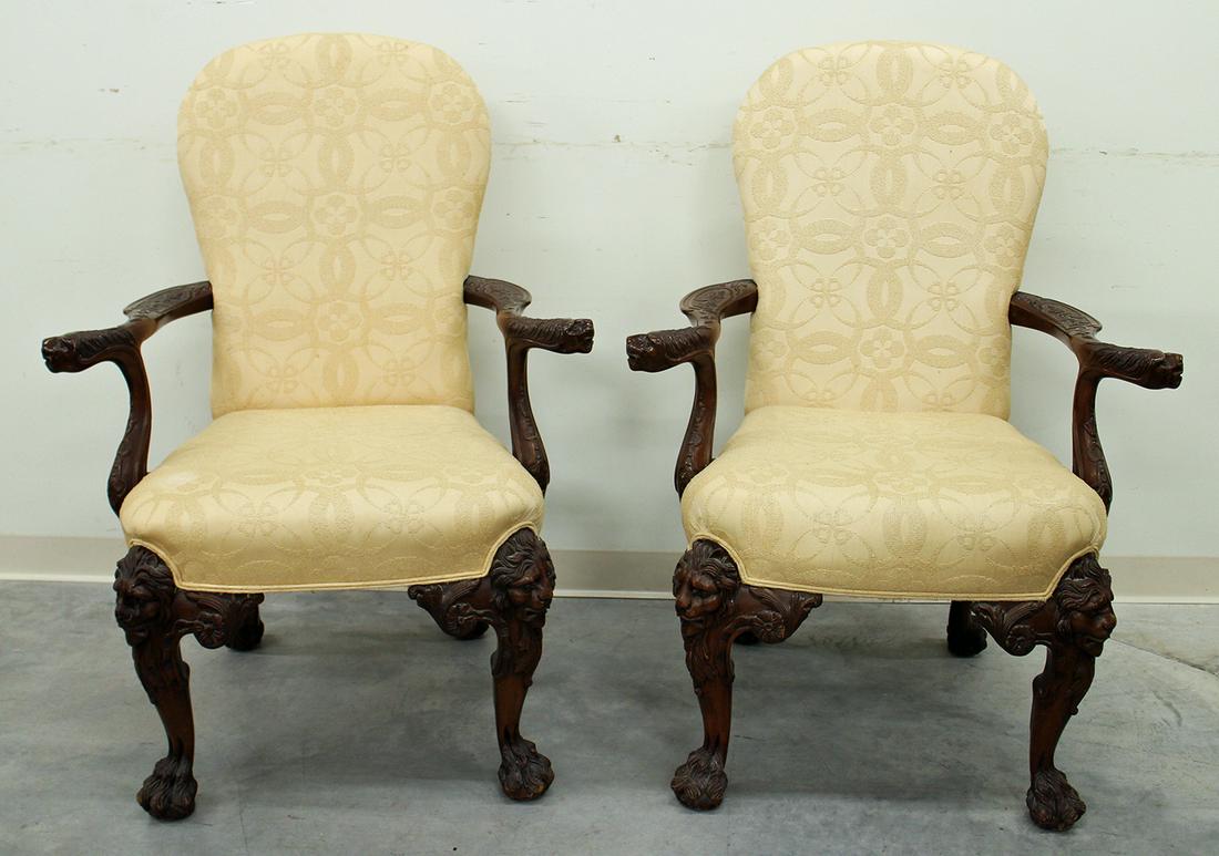(2) MAITLAND SMITH LION ARMCHAIRS (1 of 4)