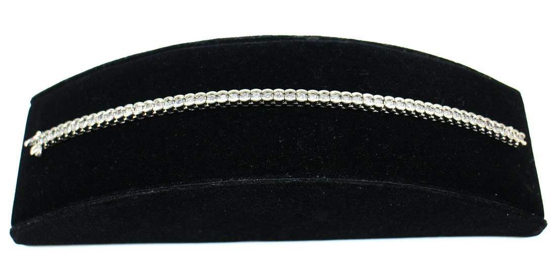 14K 3.60 TCW DIAMOND BRACELET (1 of 3)