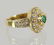 18K EMERALD & DIAMOND RING - 3