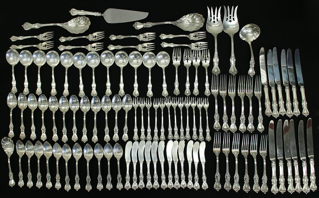 REED & BARTON STERLING MARLBOROUGH FLATWARE FOR 12 (1 of 5)