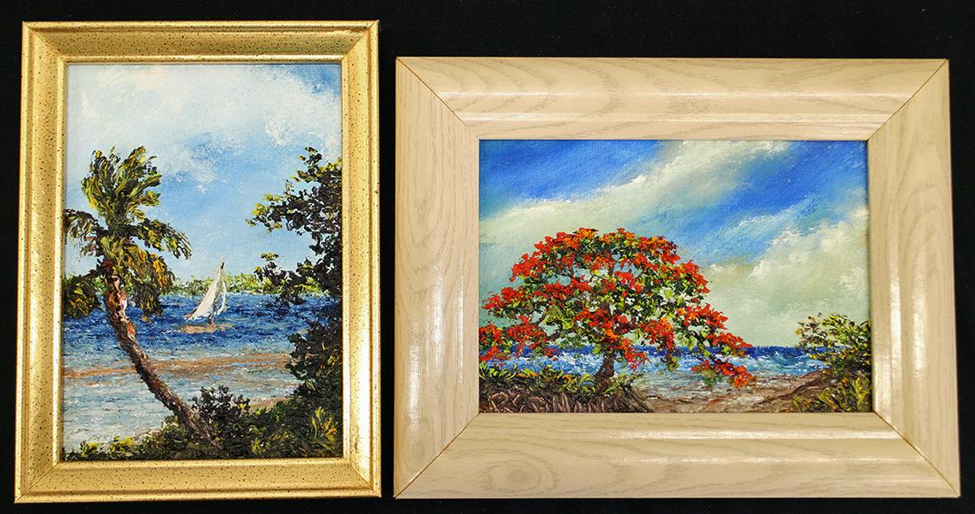 (2) REDMAN FLORIDA PAINTINGS (1 of 4)