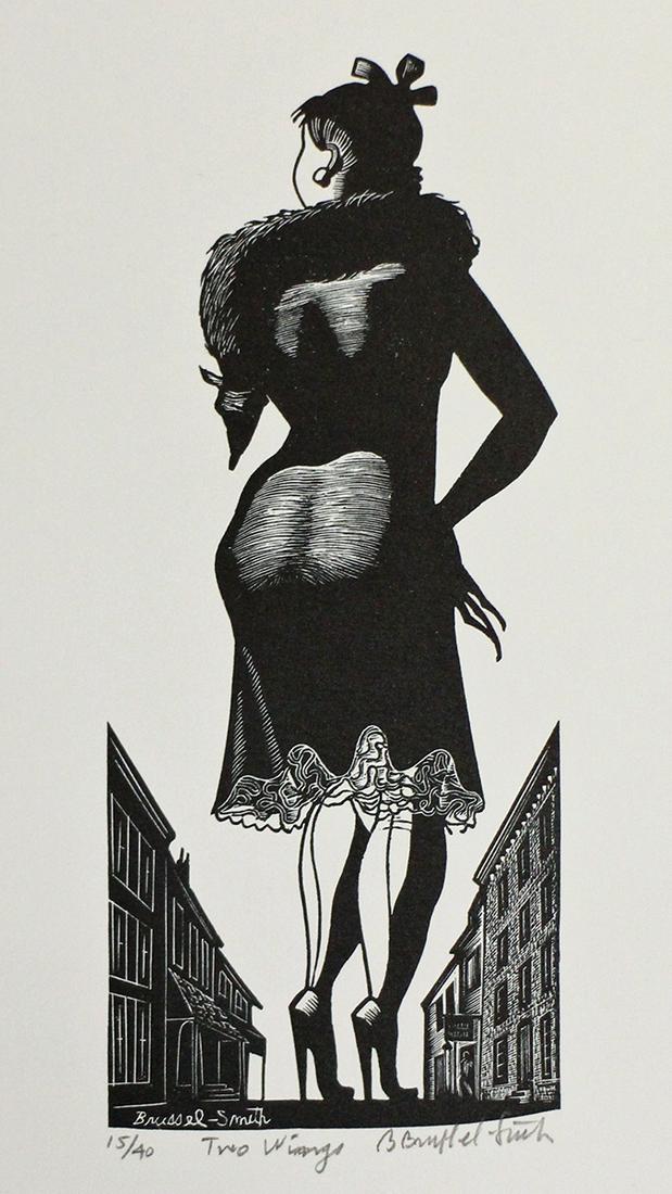 BERNARD BRUSSEL-SMITH TWO WINGS ENGRAVING (1 of 2)