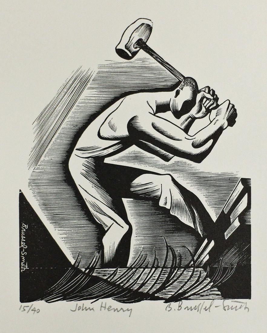 BERNARD BRUSSEL-SMITH JOHN HENRY ENGRAVING (1 of 2)