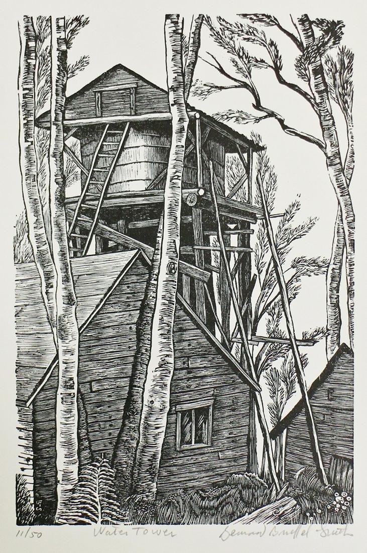 BERNARD BRUSSEL-SMITH WATER TOWER ENGRAVING (1 of 2)