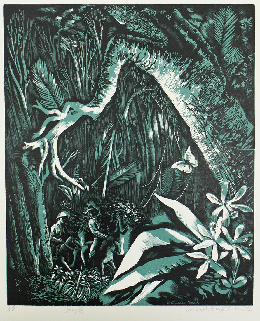 BERNARD BRUSSEL-SMITH JUNGLE A/P ENGRAVING (1 of 2)