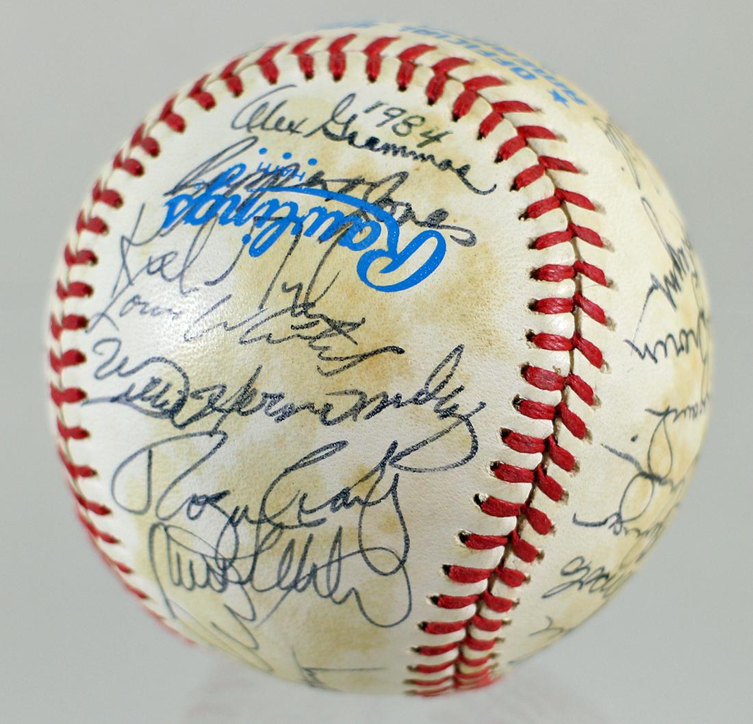 DETROIT TIGERS 1984 WORLD SERIES SIGNED BASEBALL (1 of 3)