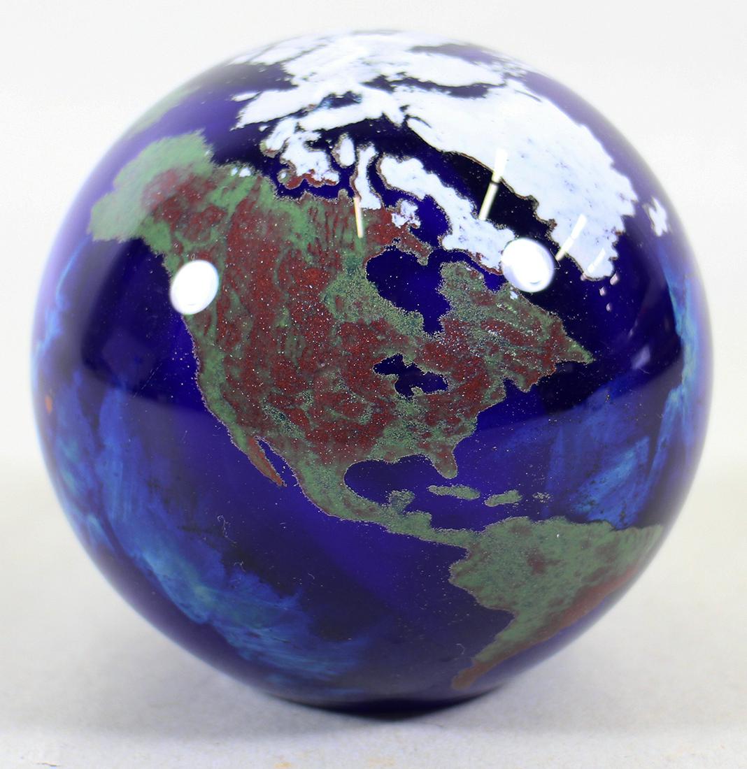 LUNDBERG STUDIOS GLOBE PAPERWEIGHT (1 of 4)