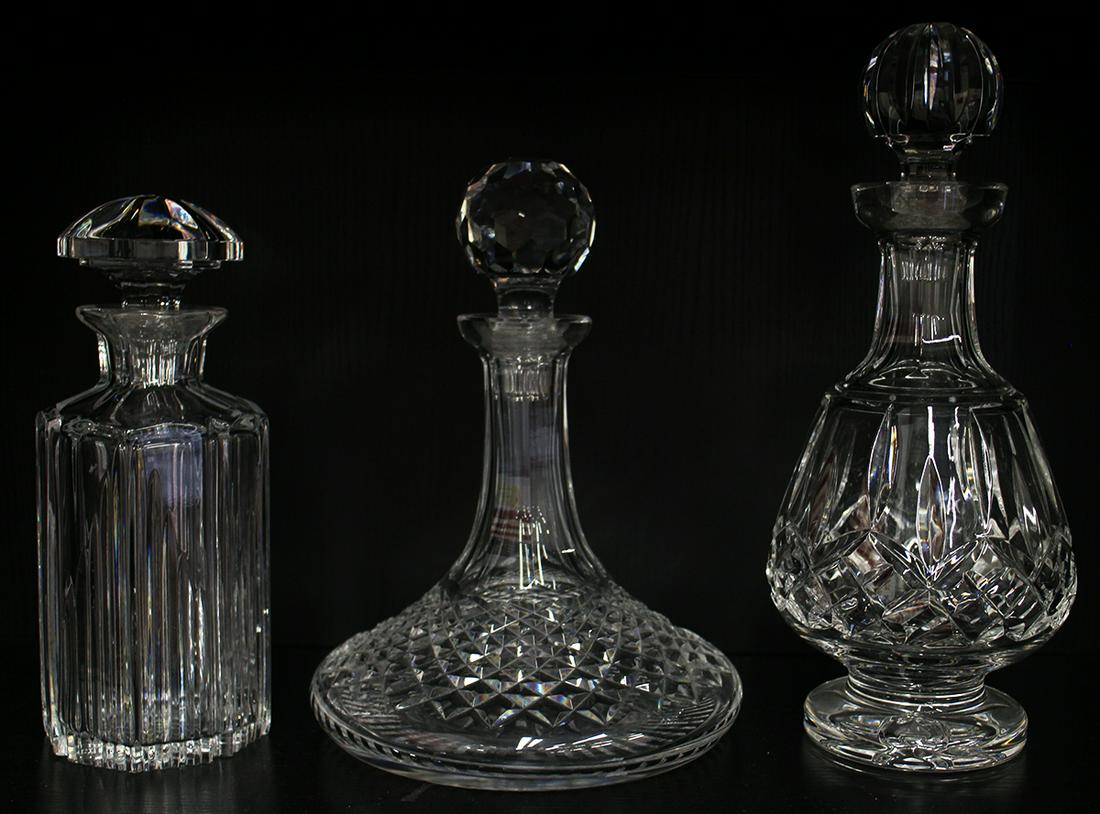 (3) WATERFORD CRYSTAL DECANTERS (1 of 3)