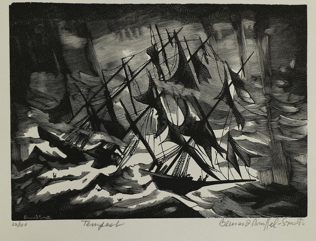 BERNARD BRUSSEL-SMITH TEMPEST ENGRAVING (1 of 2)