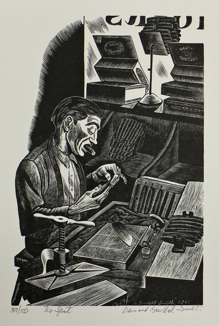 BERNARD BRUSSEL-SMITH NO SPIT ENGRAVING (1 of 2)