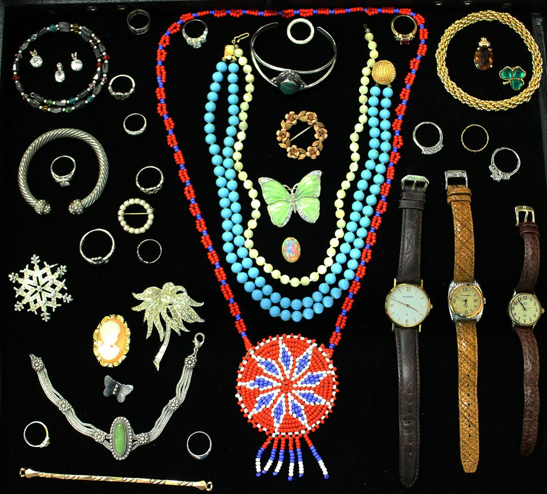 VINTAGE COSTUME JEWELRY & WATCHES (1 of 5)
