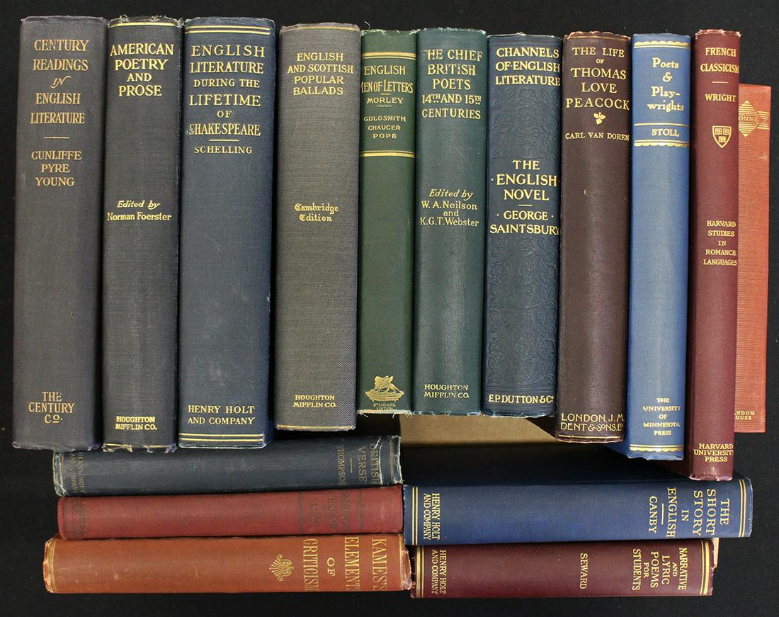 (16) ANTIQUE LITERATURE & POETRY BOOKS (1 of 1)