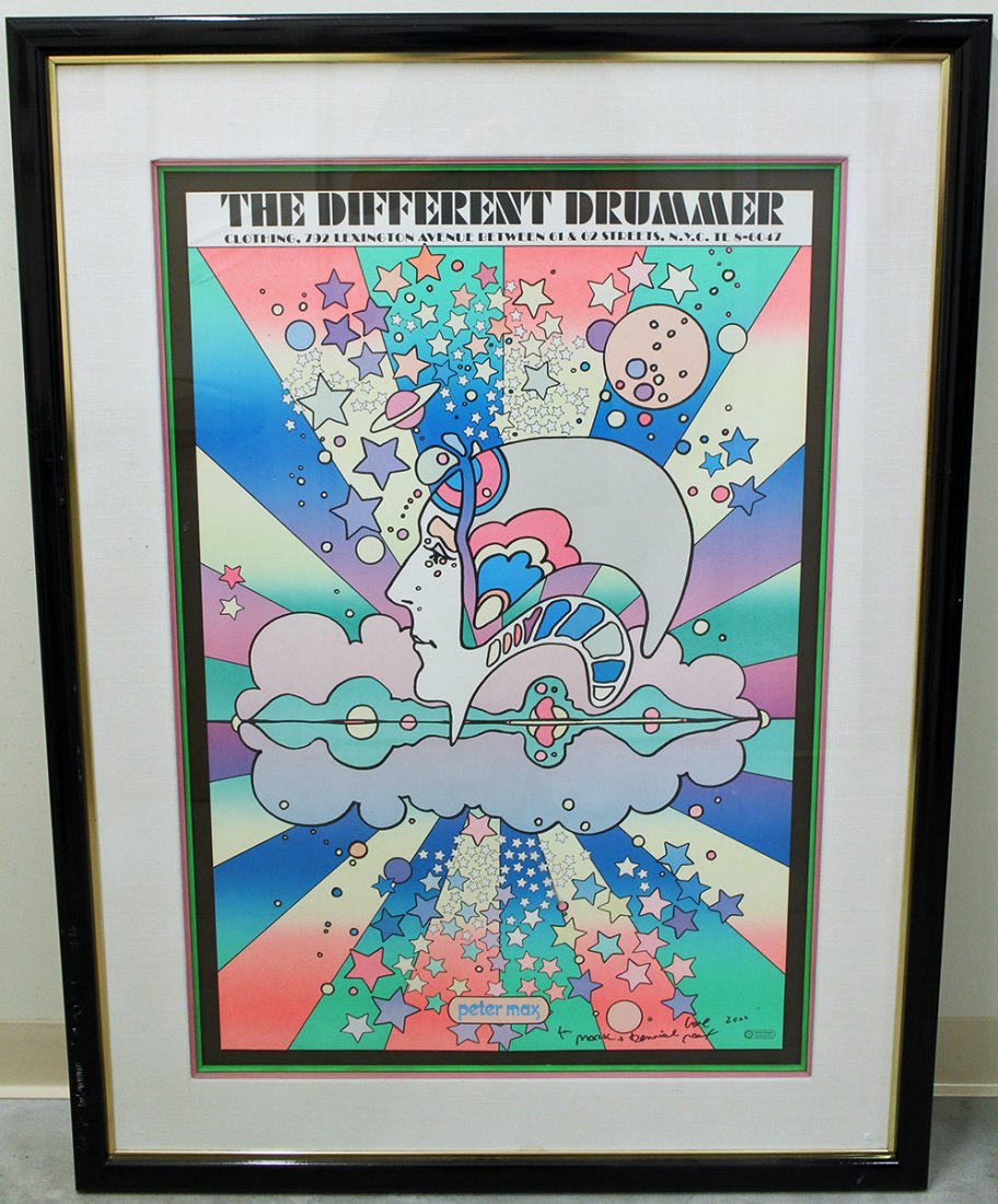 PETER MAX THE DIFFERENT DRUMMER POSTER (1 of 3)