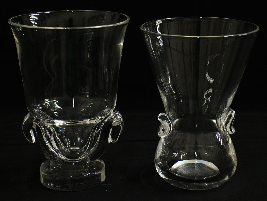 (2) STEUBEN CRYSTAL VASES (1 of 2)
