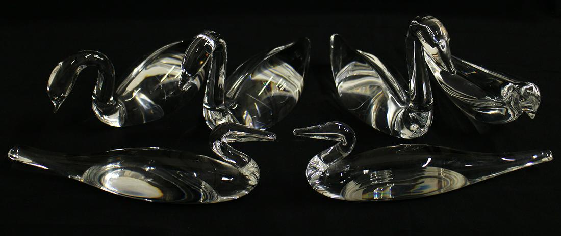 (6) STEUBEN GLASS BIRDS (1 of 2)