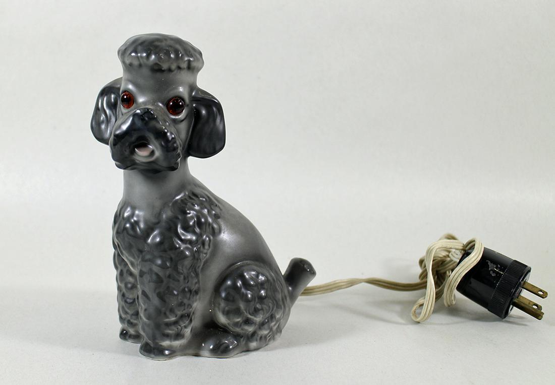 VINTAGE POODLE DOG PERFUME LAMP (1 of 2)