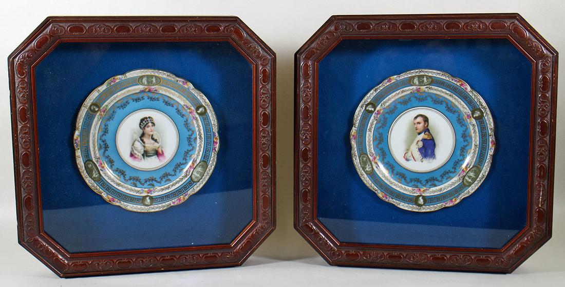 JOSEPHINE & NAPOLEON SEVRES STYLE PLATES (1 of 5)