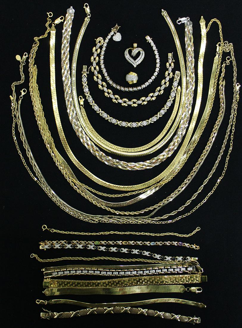 GOLD VERMEIL STERLING JEWELRY (1 of 3)