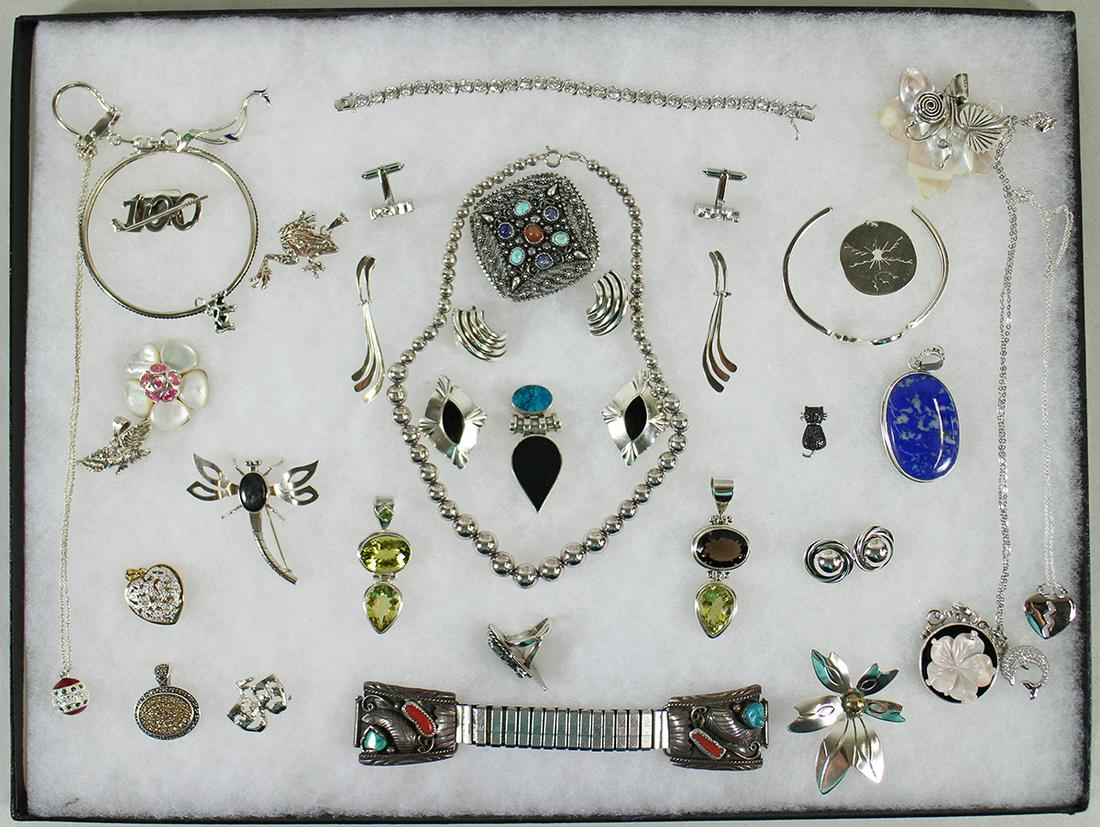 VINTAGE STERLING SILVER JEWELRY COLLECTION (1 of 3)