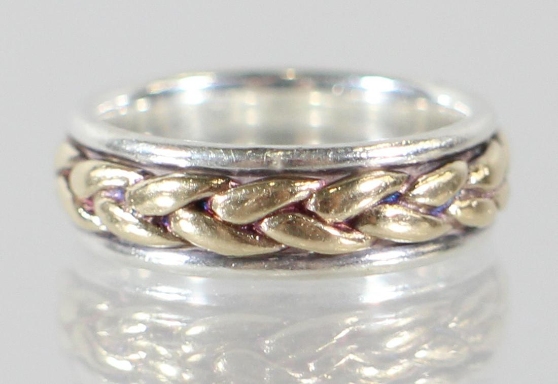 JAMES AVERY 14K GOLD & STERLING RING (1 of 2)