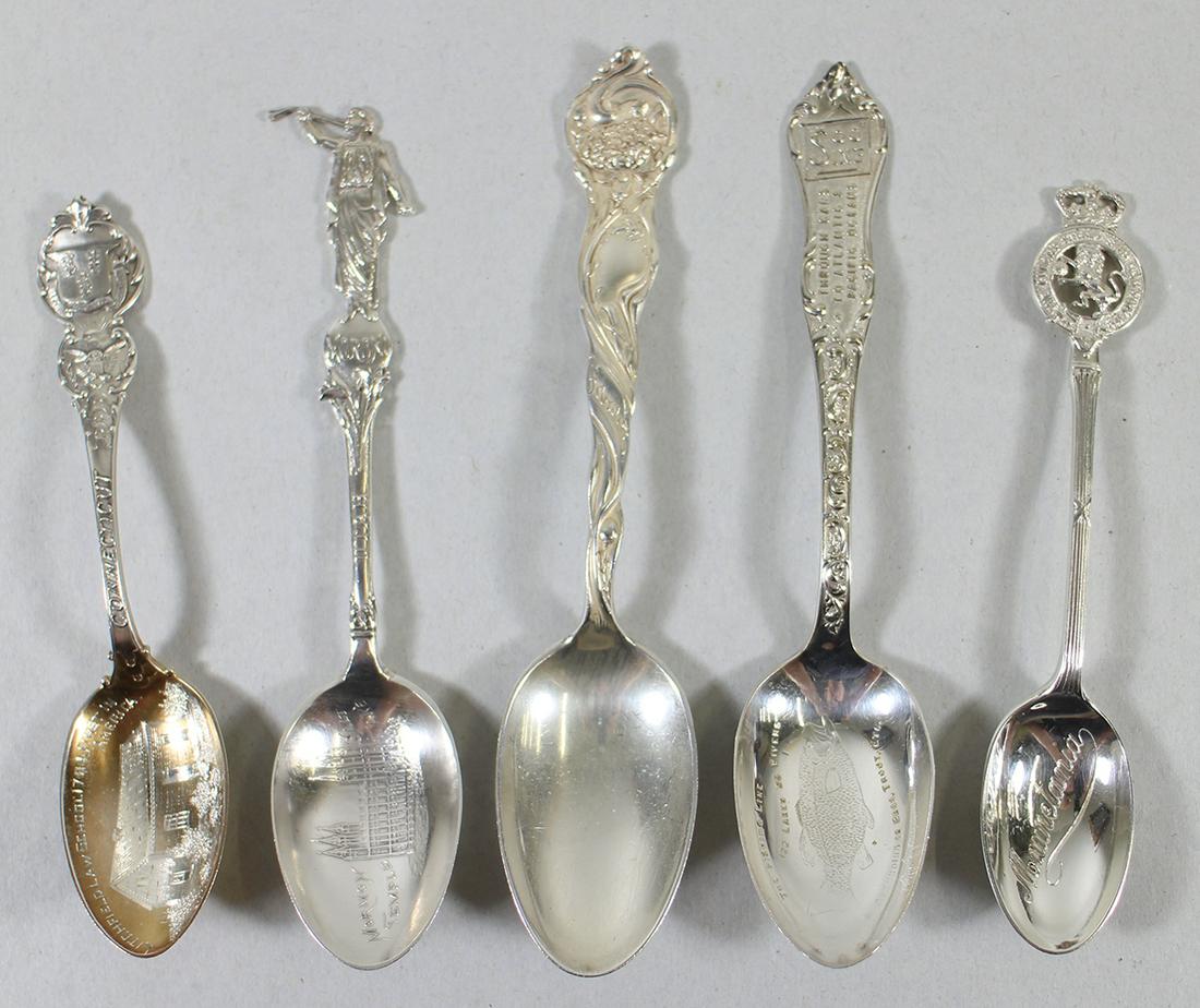 STERLING & S/P COLLECTIBLE SPOONS (1 of 3)