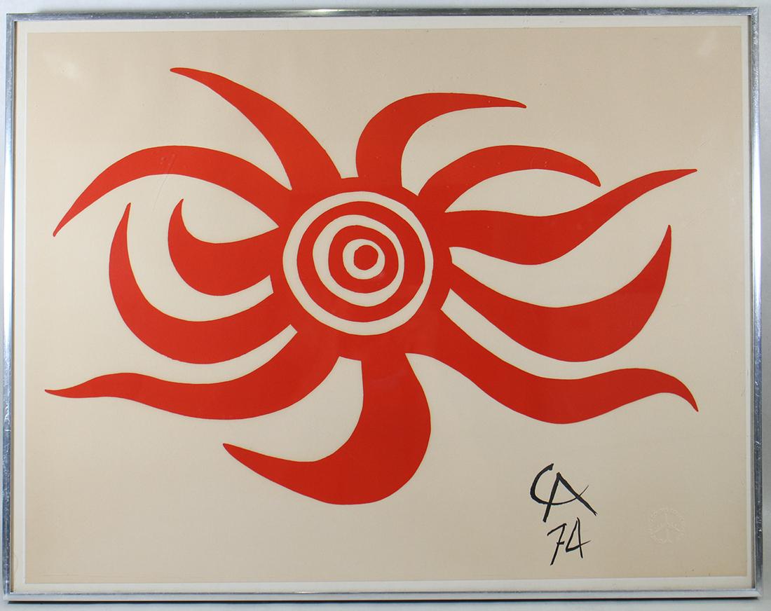 ALEXANDER CALDER SUNBURST LITHOGRAPH (1 of 2)