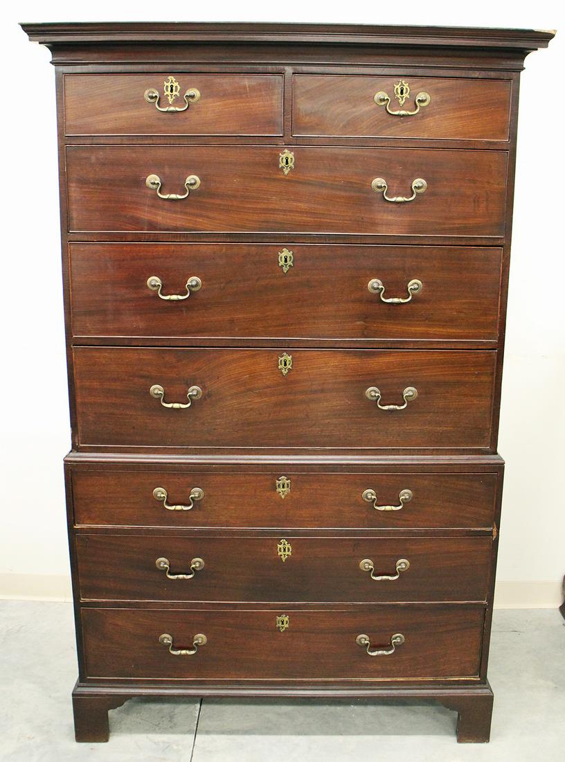 GEORGE III CHEST ON CHEST (1 of 4)