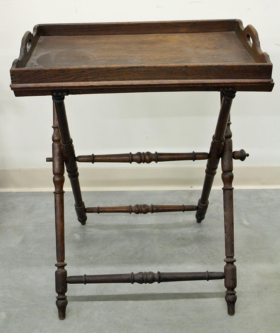 ANTIQUE FOLDING TRAY TABLE (1 of 2)