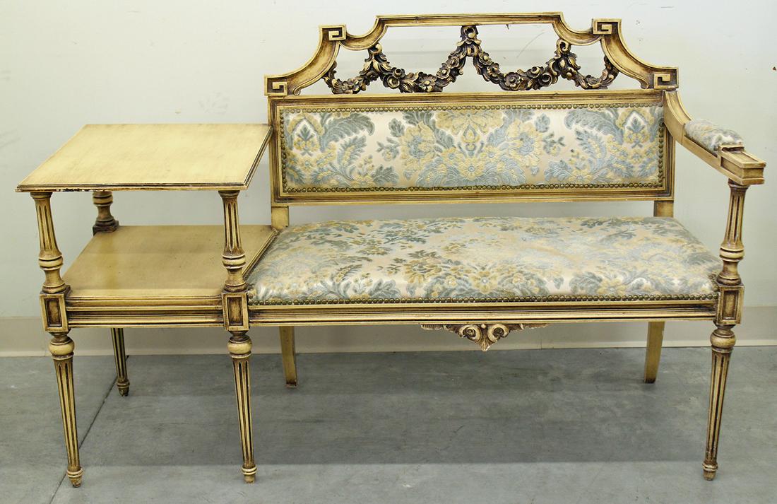 ANTIQUE FRENCH LOUIS XVI STYLE SETTEE (1 of 2)
